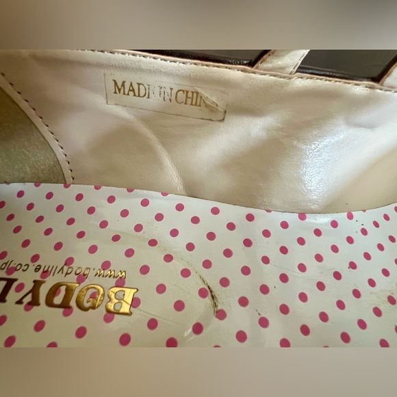 Body Line Japan Size 27 Brown Mary Jane Shoes w/ Double Straps & Bows - Picture 14 of 14